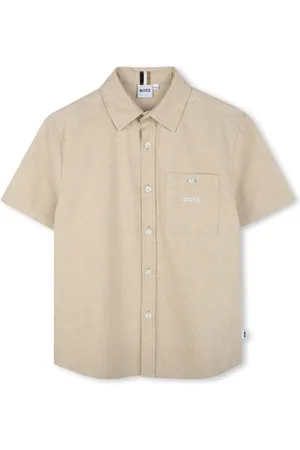 HUGO BOSS Hemd mit Logo-Stickerei
