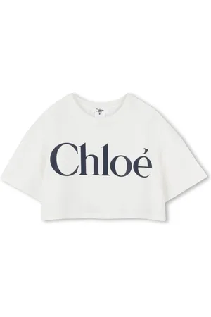 Chloé Cropped-T-Shirt mit Logo-Print