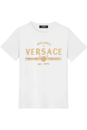 VERSACE T-Shirt mit Glitter-Logo