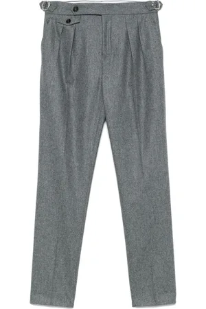 Brunello Cucinelli Flanellhose mit doppelter Falte