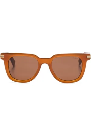 Ermenegildo Zegna Sonnenbrille mit eckigem Gestell