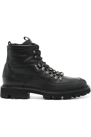 HUGO BOSS Stiefel aus gekörntem Leder