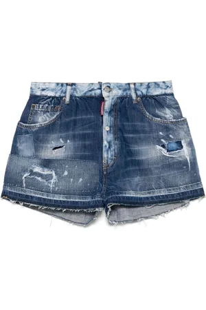Dsquared2 Jeans-Shorts in Distressed-Optik