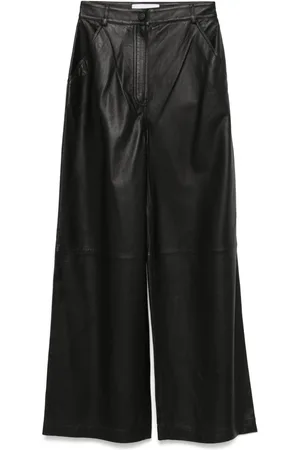 YVES SALOMON Lederhose mit geradem Bein