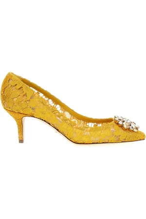 Dolce & Gabbana Florale Spitzenpumps mit Kristallen
