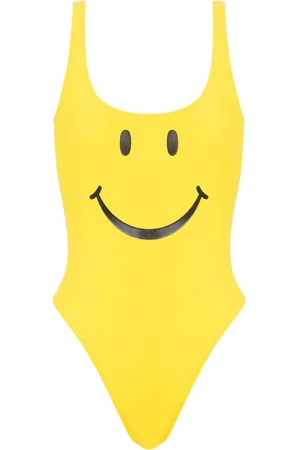 Moschino Badeanzug mit Smiley-Motiv
