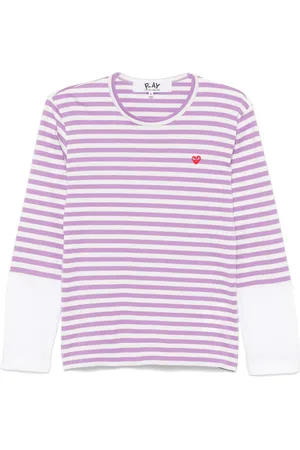 Comme des Garçons Gestreiftes Langarmshirt