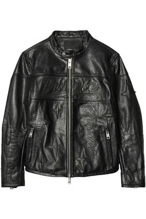 Purple Brand Jacke mit Logo-Stickerei