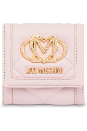 Moschino Portemonnaie mit Logo-Schild
