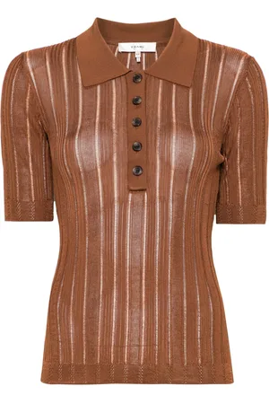 Frame Geripptes Poloshirt mit Leiter