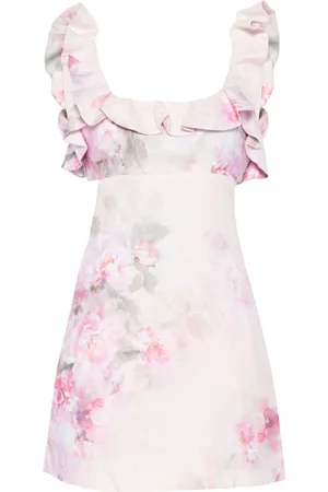 ZIMMERMANN Minikleid mit Blumen-Print