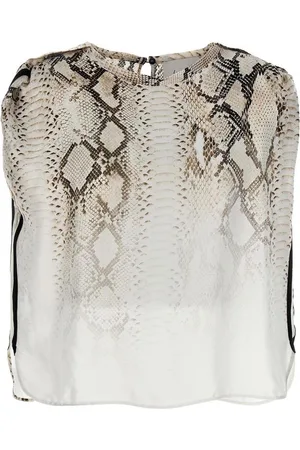 NUDE Bluse mit Schlangenleder-Print