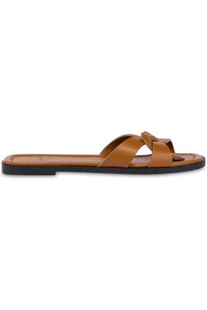 Moschino Pantoletten aus Leder