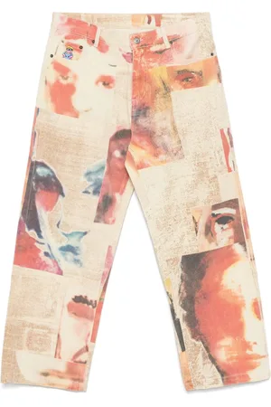 KIDSUPER STUDIOS Hose mit Gesicht-Print