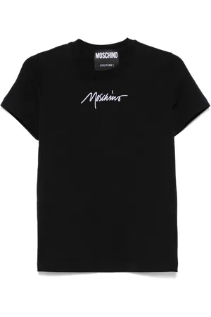 Moschino T-Shirt mit Logo-Stickerei