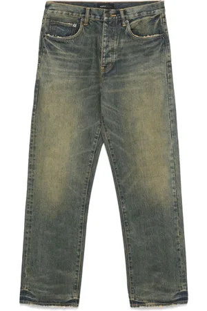 Purple Brand Halbhohe Straight-Leg-Jeans