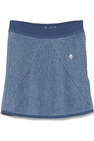Palm Angels Midirock aus geripptem Strick