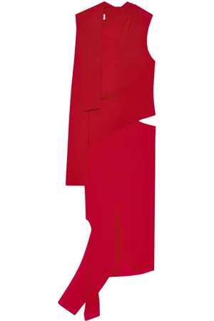 Courrèges Drapiertes Kleid mit Cut-Out