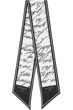 Balmain Schal mit Logo-Print
