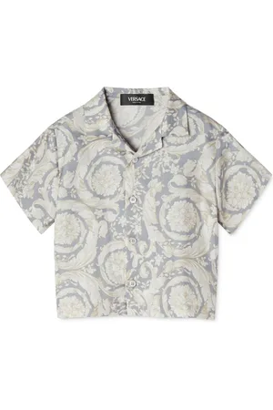 VERSACE Seidenhemd mit Barocco-Print