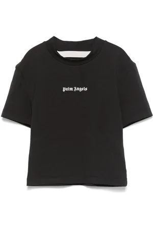 Palm Angels Cropped-T-Shirt mit Logo