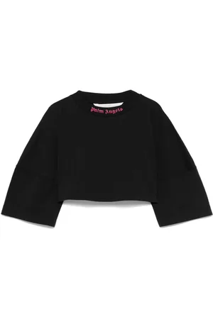 Palm Angels Cropped-T-Shirt mit Logo-Print