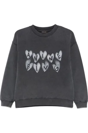 ANINE BING Spencer Hearts Sweatshirt