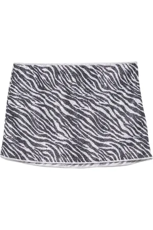 Oseree Minirock mit Zebra-Print