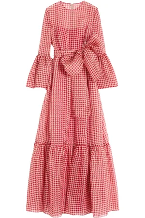 VALENTINO GARAVANI Vichy Opticool Organza-Abendkleid