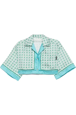 Palm Angels Cropped-T-Shirt mit Print