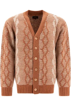 Beams Cardigan aus Jacquard
