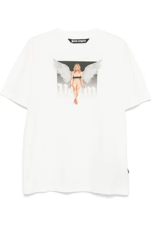 Palm Angels Crystal Pin-Up T-Shirt