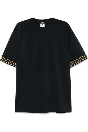 VERSACE T-Shirt mit Greca-Besatz