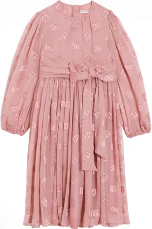 Dolce & Gabbana Kleid mit Logo-Verzierung