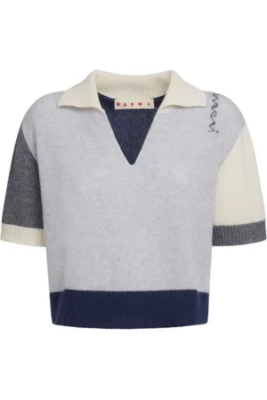 Marni T-Shirt mit V-Ausschnitt