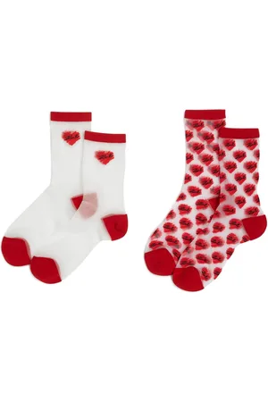 Karl Lagerfeld K/Heart Mesh-Socken (2er-Set)