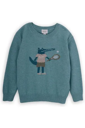 KNOT Pullover mit Kroko-Effekt