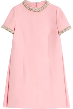 VALENTINO GARAVANI Crepe Couture Minikleid mit Stickerei