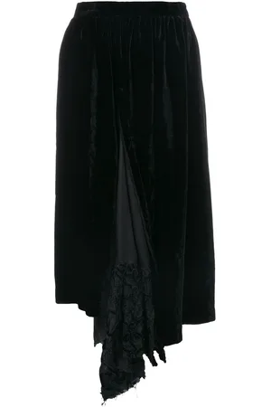 Comme des Garçons Asymmetrische Hose im Samt-Look