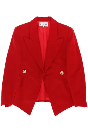 Gianfranco Ferré 1980s Blazer mit steigendem Revers