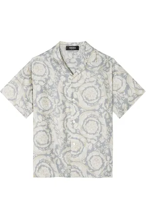 VERSACE Seidenhemd mit Barocco-Print