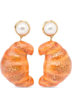 Moschino Ohrringe in Croissant-Form