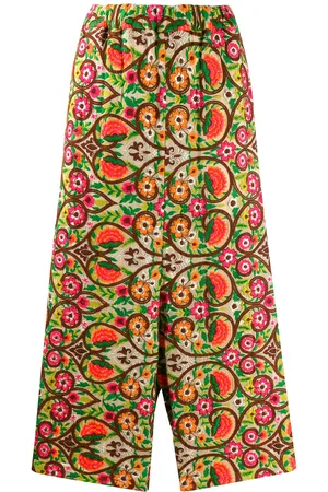 Comme des Garçons 2000s Hose mit Blumenstickerei