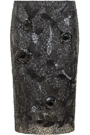 Des Phemmes Midirock mit Pailletten