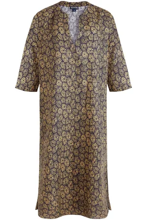 Vilebrequin Carapaces Strandkleid aus Leinen mit Print