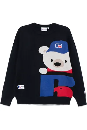 Chocoolate Jacquard-Pullover mit Bär