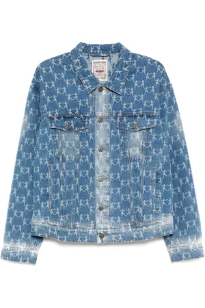 KIDSUPER STUDIOS Jeansjacke mit Jacquardmuster