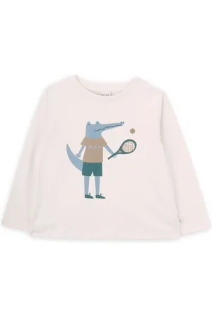 KNOT T-Shirt mit Kroko-Effekt