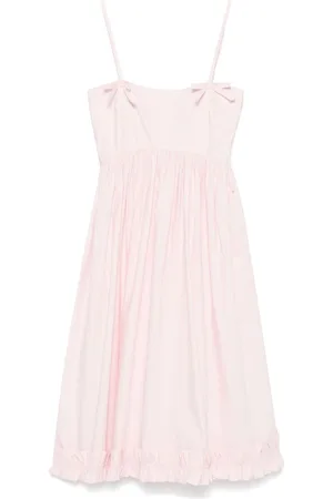 Ganni Midikleid aus Popeline