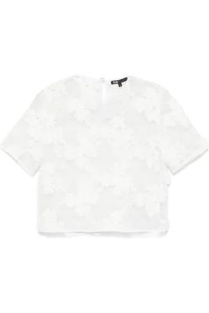 Maje Langarmshirt mit Blumen-Spitzenmuster